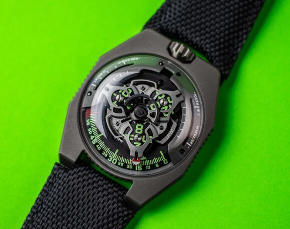 Review Replica Urwerk UR-100 GUNMETAL SPACETIME EX-DEMONSTRATION Watch - Click Image to Close